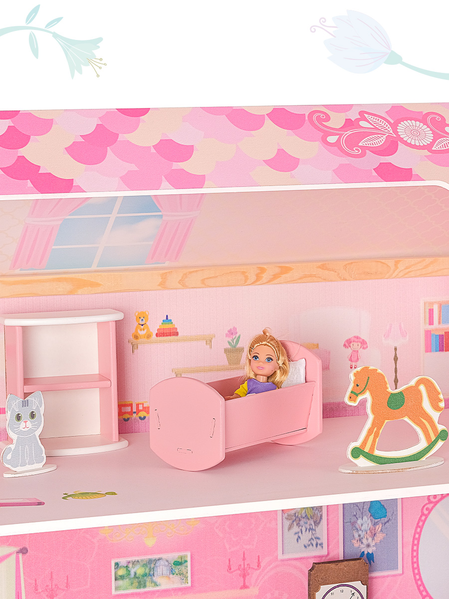 Домик для кукол PAREMO 121 см с мебелью PD316-01 - фото 14