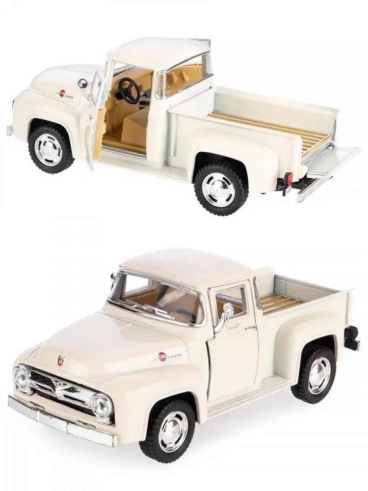Автомобиль KINSMART Ford F-100 Pickup 1956 кремовая 1:36 KT5385W/3 - фото 1