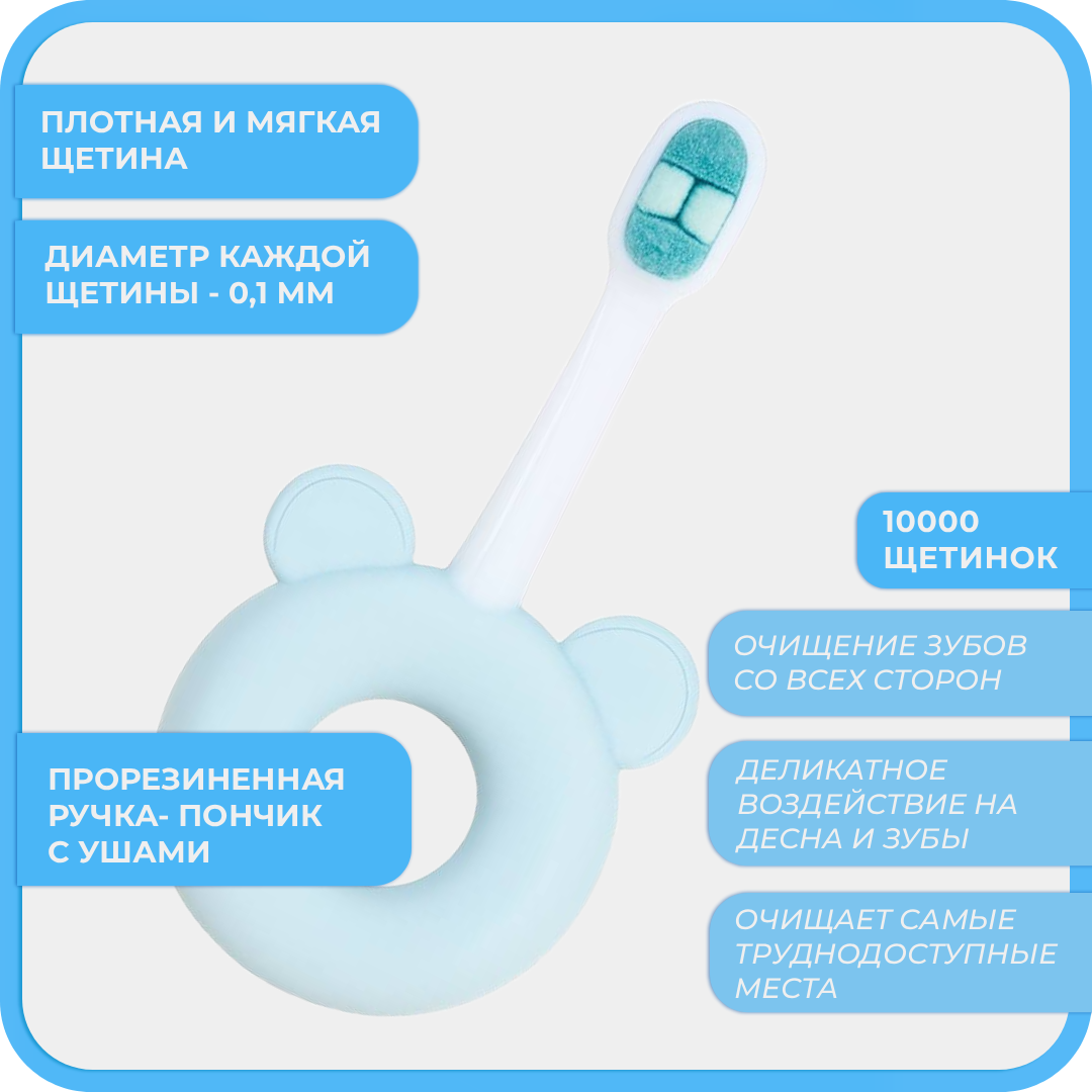 Зубная щетка классическая Чистый Зуб от 0 лет 1 шт. - фото 4