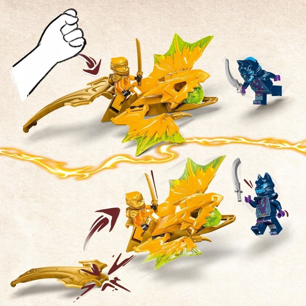 Конструктор LEGO NINJAGO Удар восходящего дракона 71803 532 дет. - фото 4