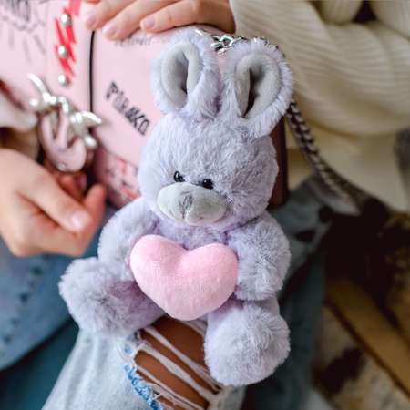 Мягкая игрушка ПЛЮШЛЕНД Зайка с сердечком