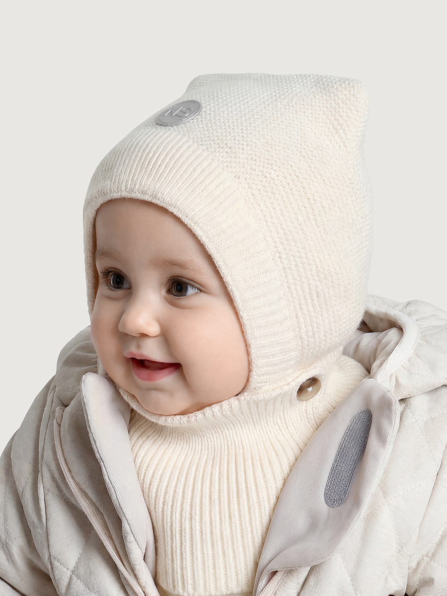 Шапка-шлем NIKASTYLE 11м11425 молоко - фото 1