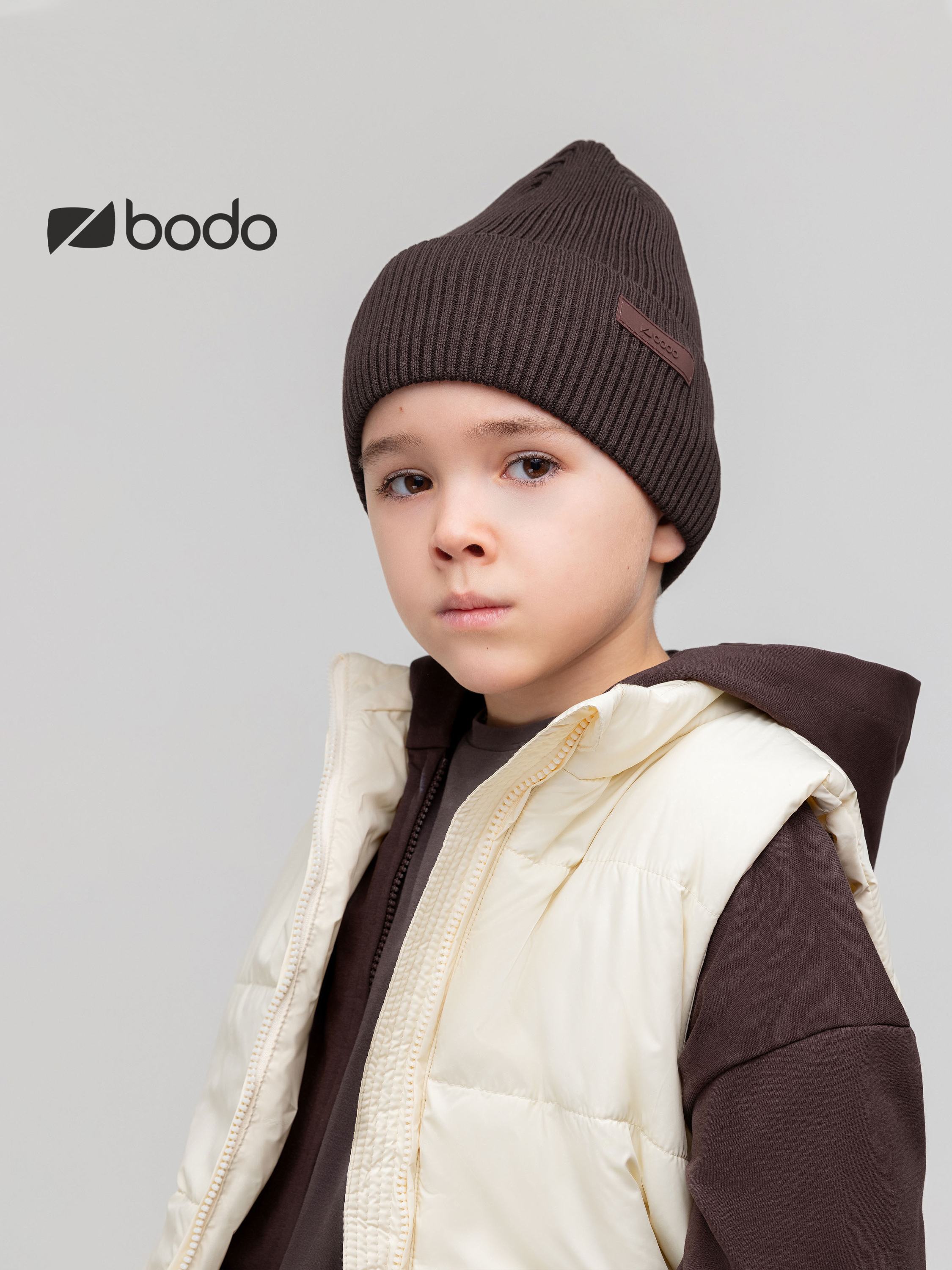 Шапка Bodo 10-426MU_коричневый - фото 2