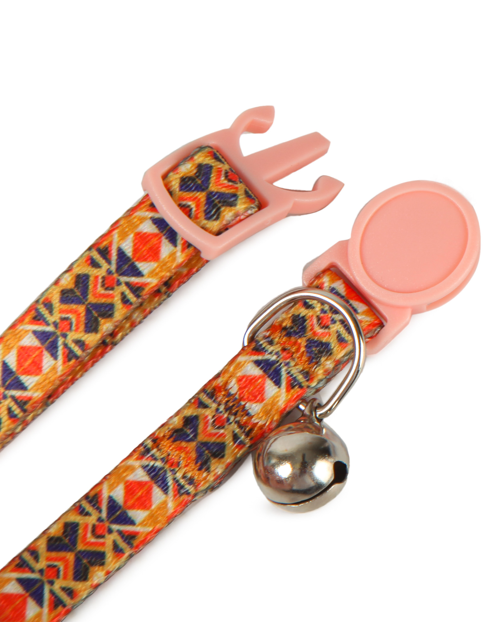 Ошейник для кошек Barbaks принт пёстрый оранжевый 1*30см - фото 2