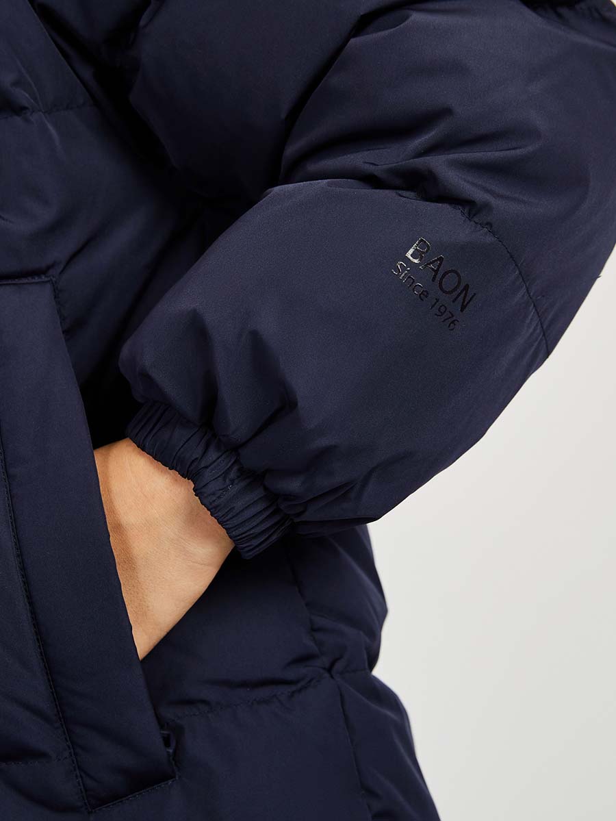Пуховик Baon BK0022514/DARK NAVY - фото 7