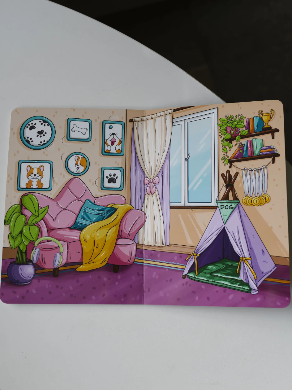 Настольная игра DvaDdomiki Книга-домик. Кукла с одеждой - фото 17