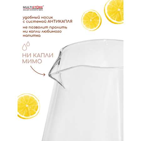 Чайник заварочный стеклянный Multistore 900 мл