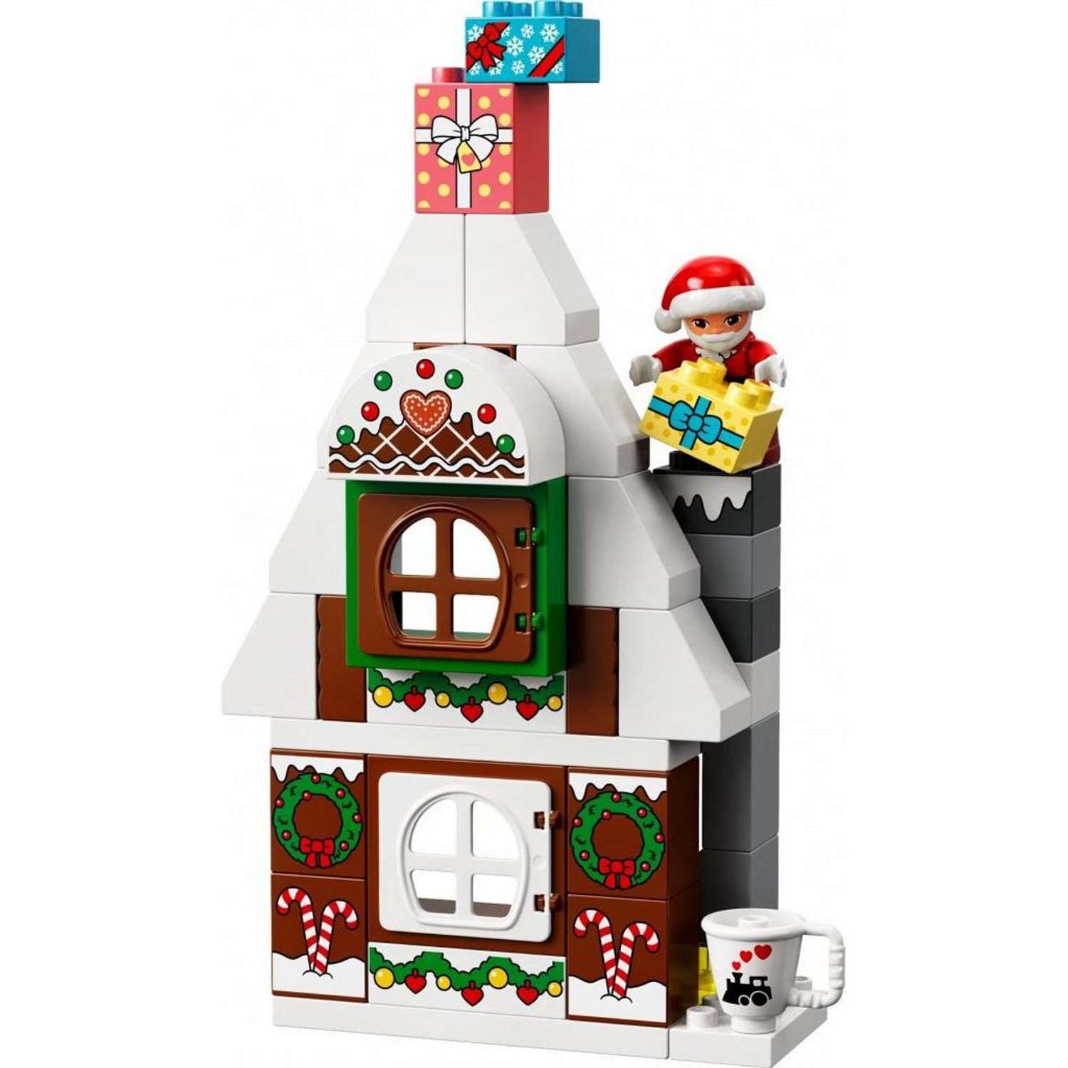 Конструктор LEGO DUPLO Santas Gingerbread House блочный - фото 4