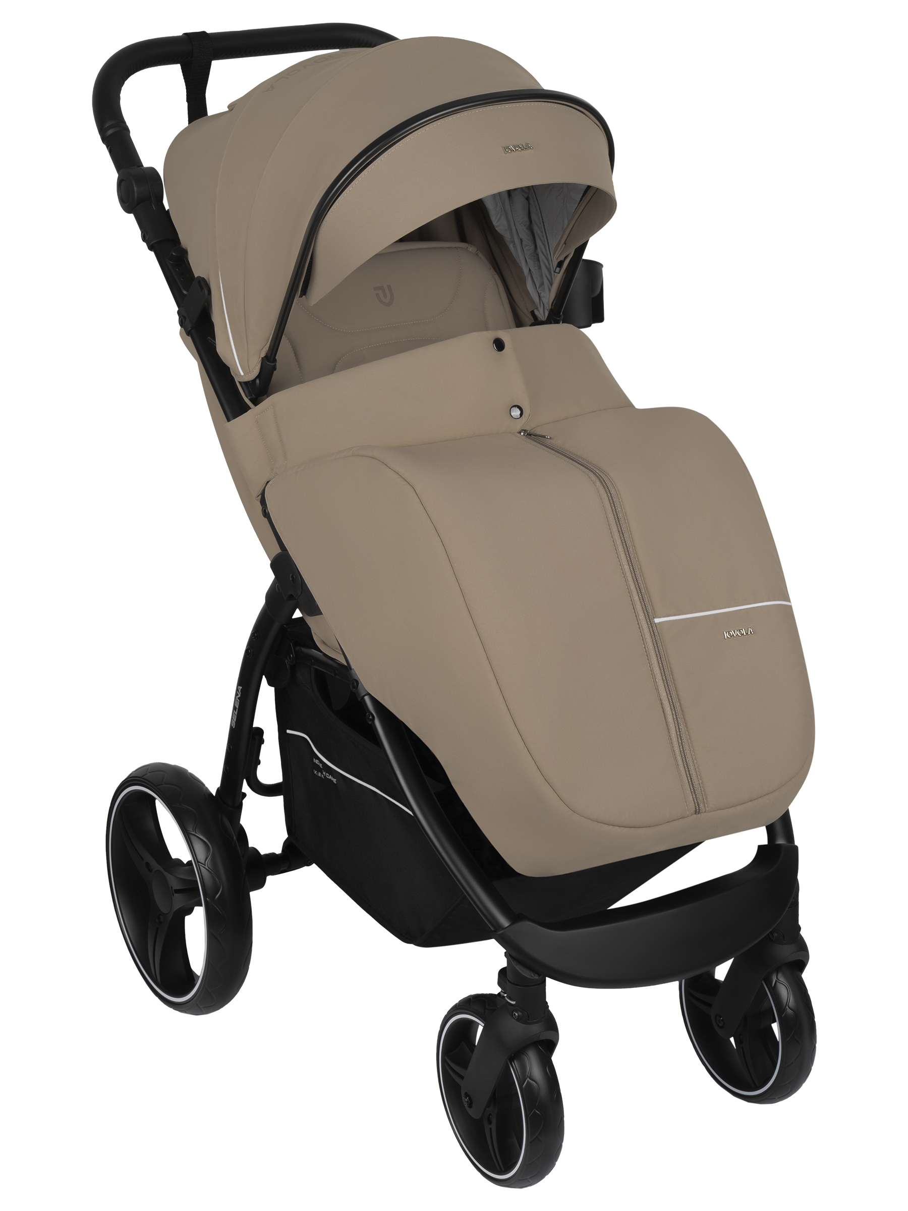 Коляска прогулочная JOVOLA SELENA 2026 всесезонная бежевый - фото 5