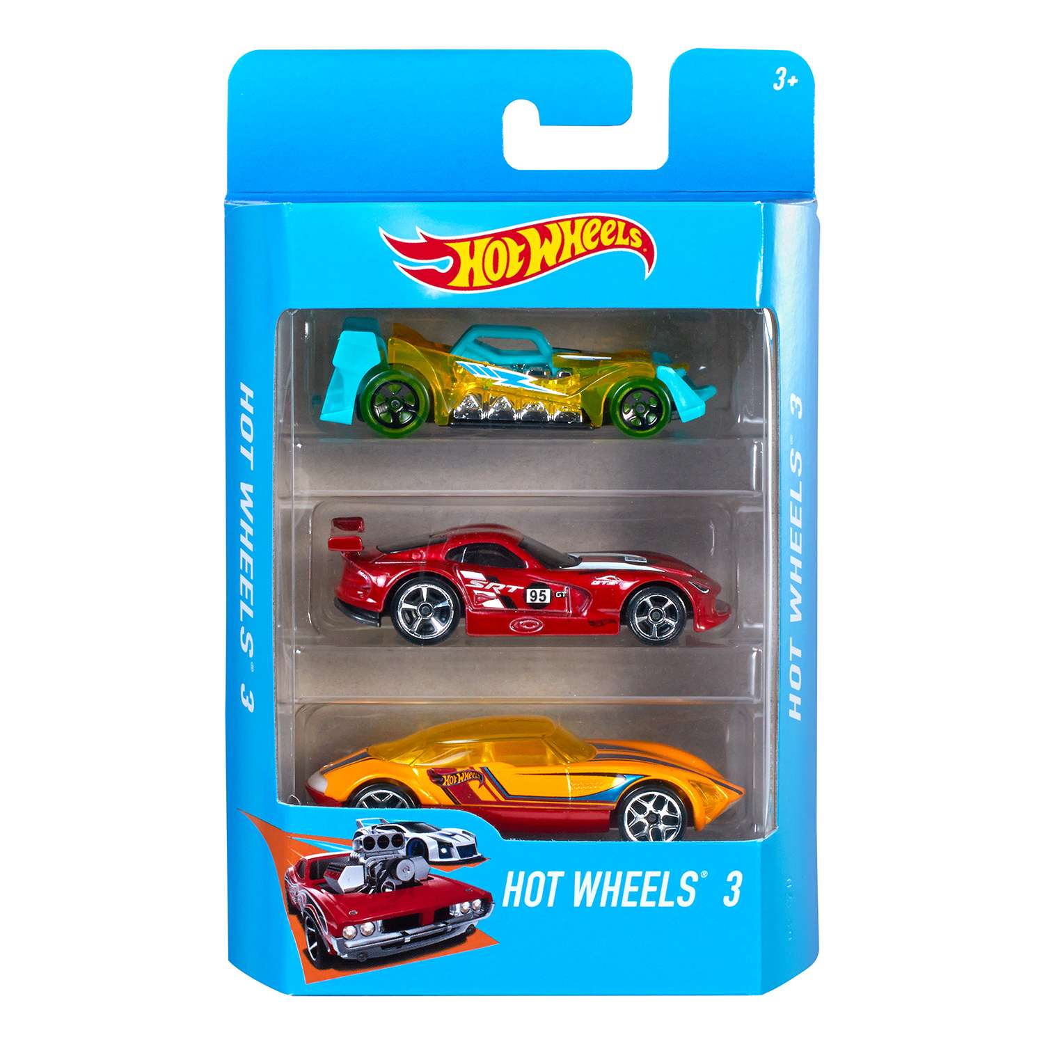 Игровой набор Hot Wheels из 3 машинок в ассортименте K5904 - фото 50