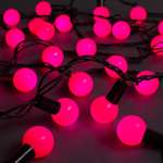 Гирлянда Luazon «Нить» «Шарики 2.5 см» IP44 тёмная нить 100 Led свечение розовое 8 режимов 220 В