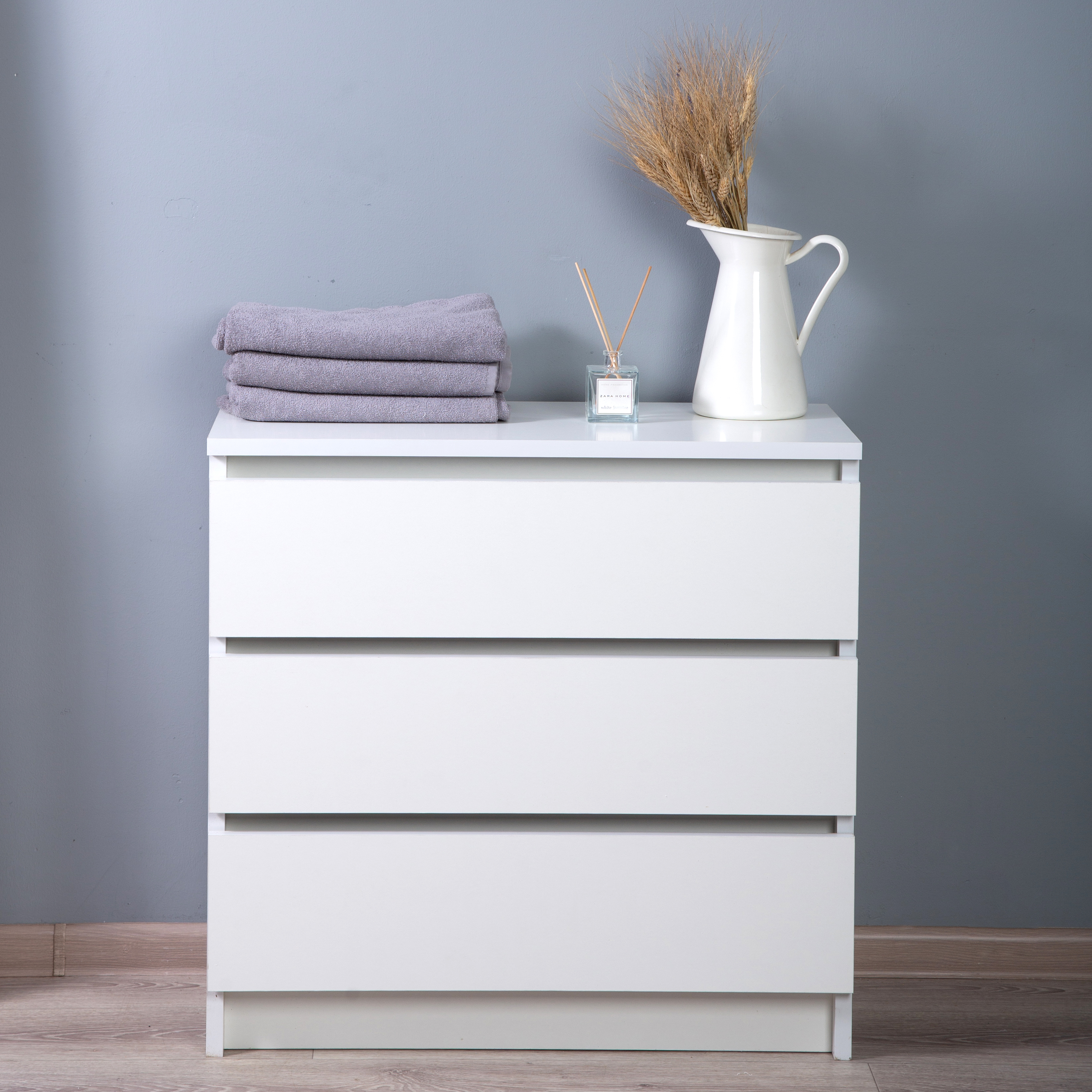 Комод LETTA City 3 ящика Цвет 18 Белый 700х675х354 - фото 4