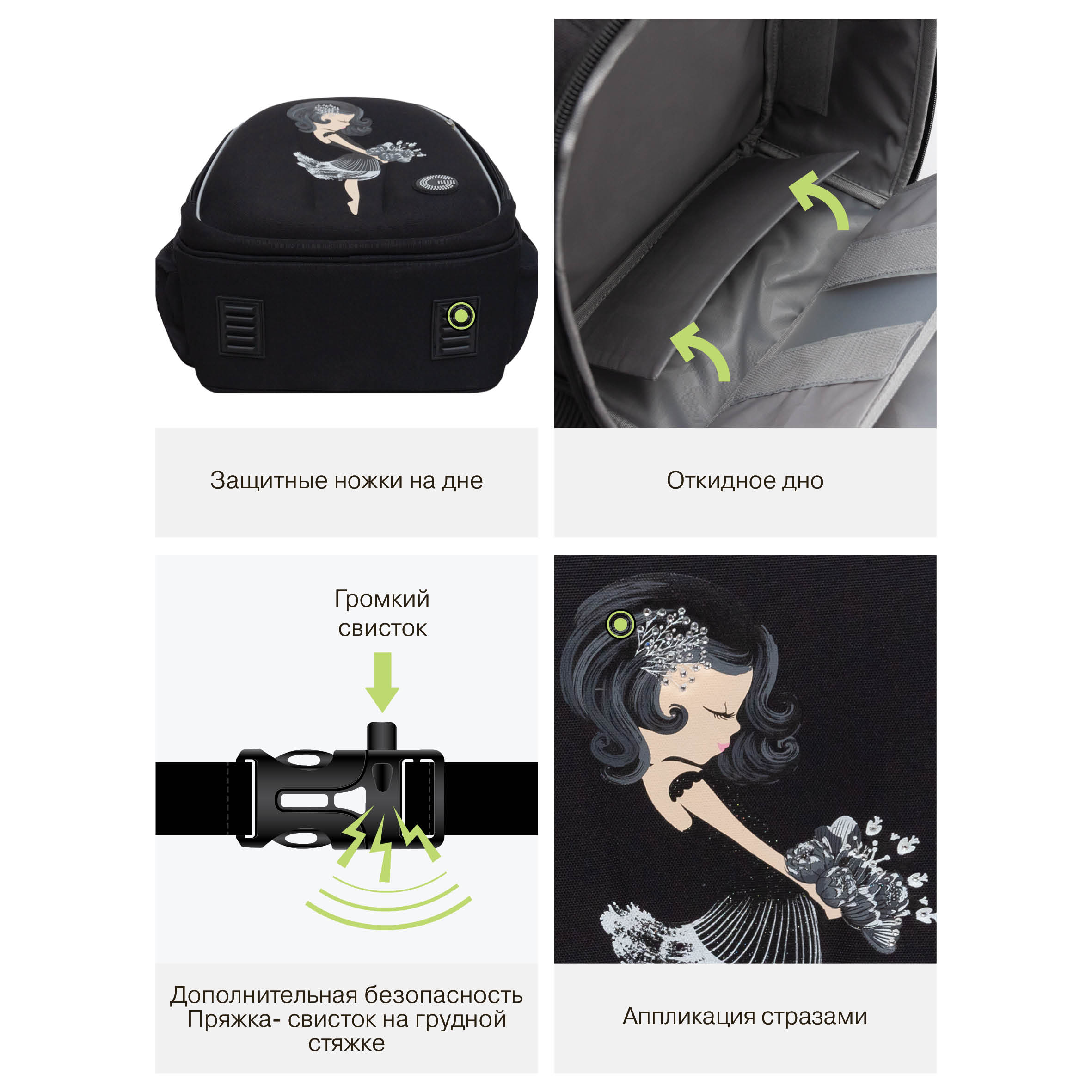 Ранец Grizzly Для девочки - фото 13