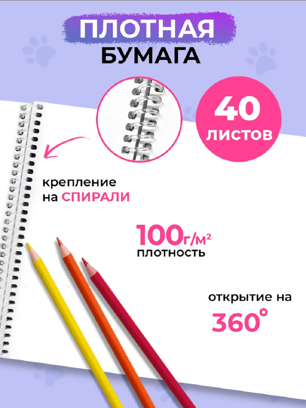 Альбом Prof-Press Коты с большими Глазами А4 40 лист. 2 шт. - фото 3