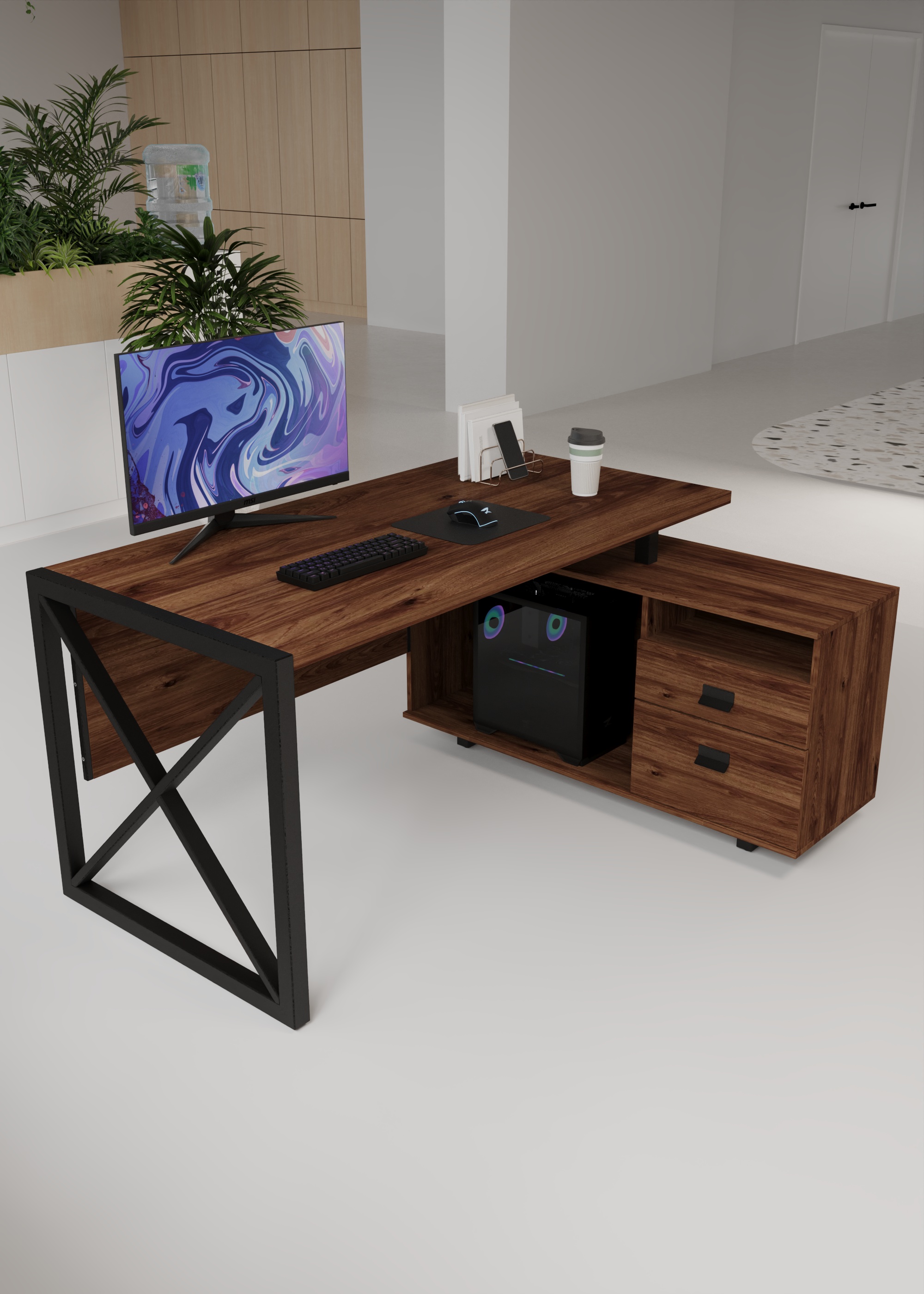 Письменный стол КАЛИФОРНИЯ МЕБЕЛЬ Хардвиг СР01 - фото 3