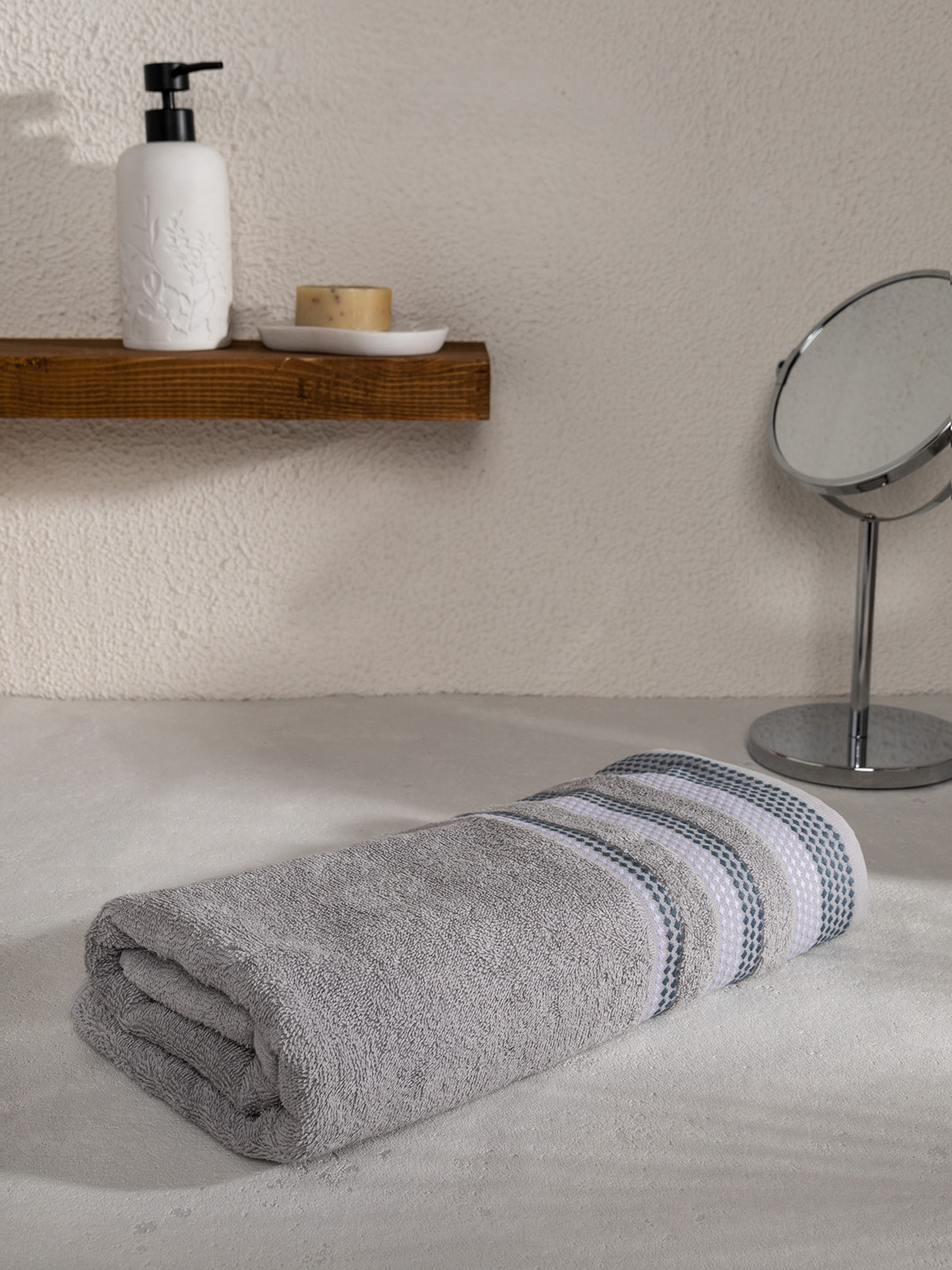 Полотенце LUCKY Бордюр точки 70 x 140 см - фото 2