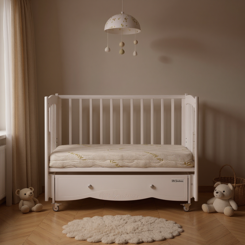 Детская кроватка Mr Sandman, универсальный маятник (белый) - фото 19