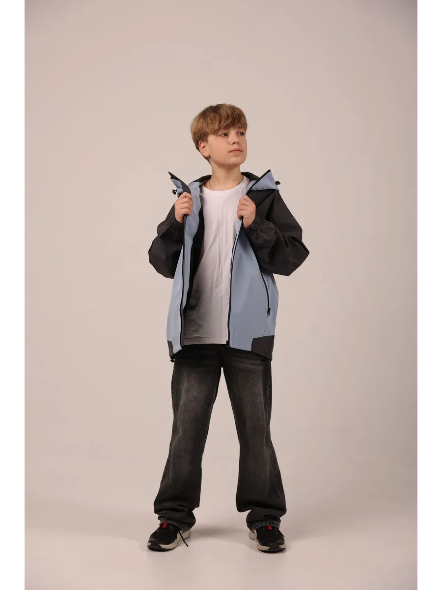 Ветровка Аврора 946-голубой/графит - фото 6