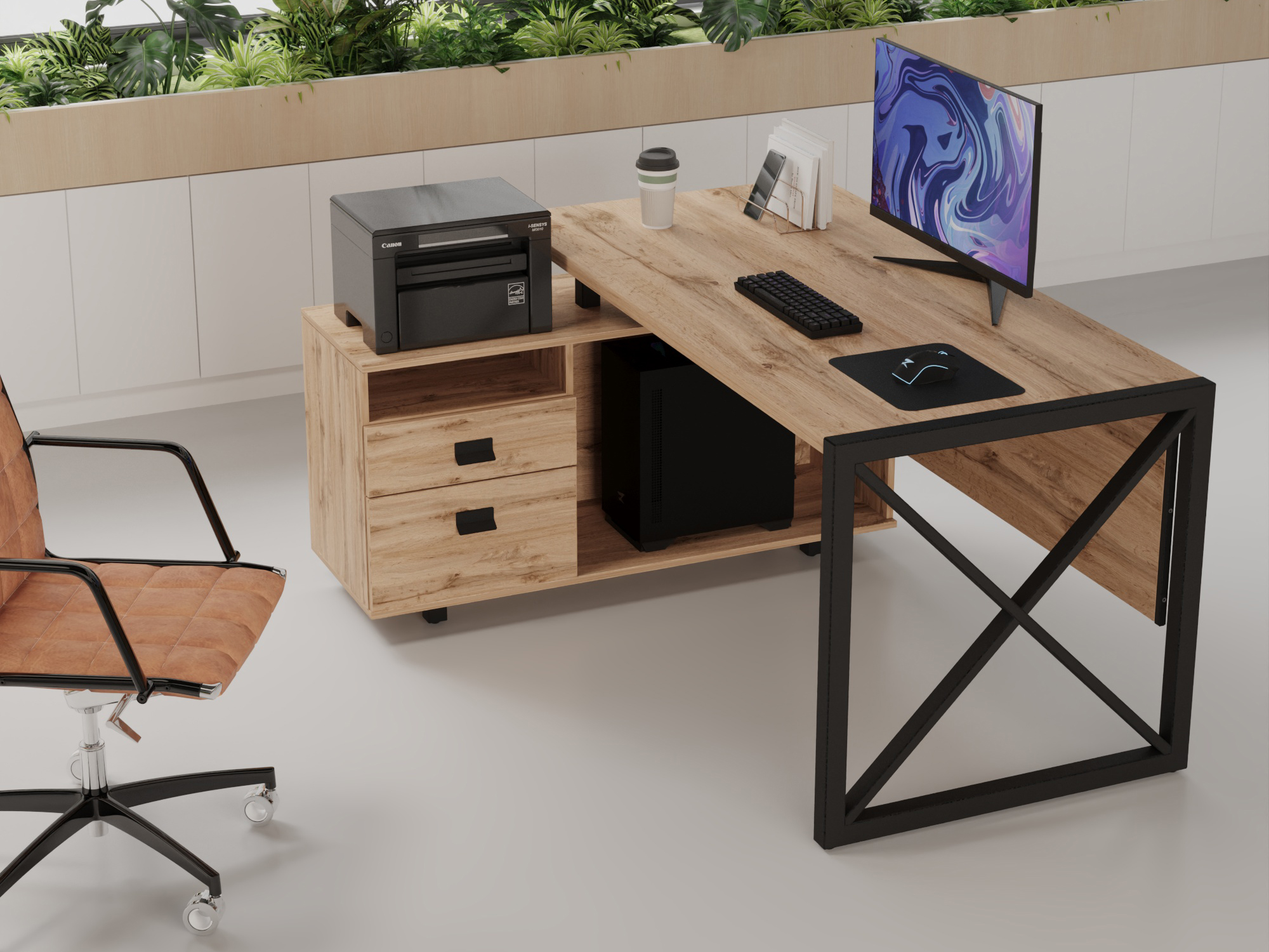 Письменный стол КАЛИФОРНИЯ МЕБЕЛЬ Хардвиг - фото 1