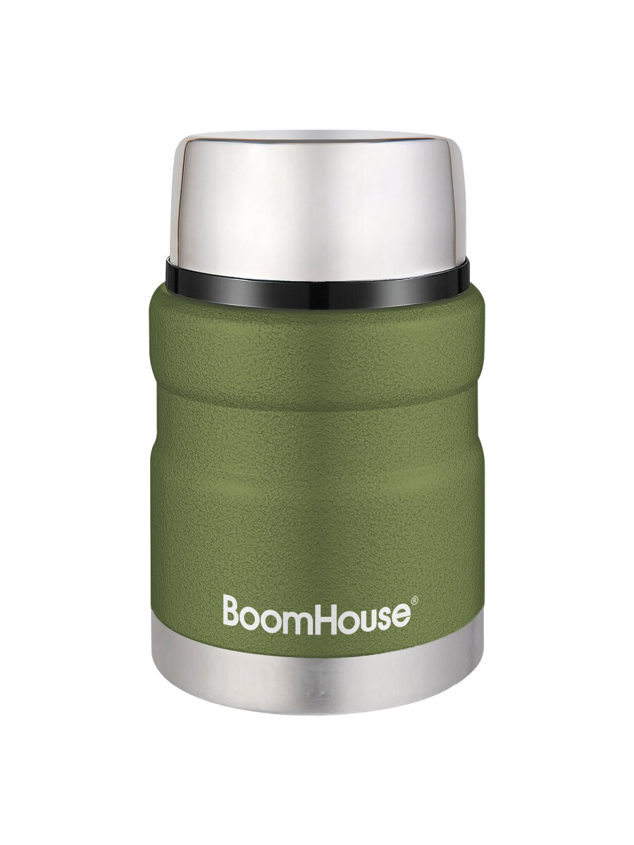 Термос BoomHouse для чая кофе еды 700 мл с широким горлом походный - фото 3