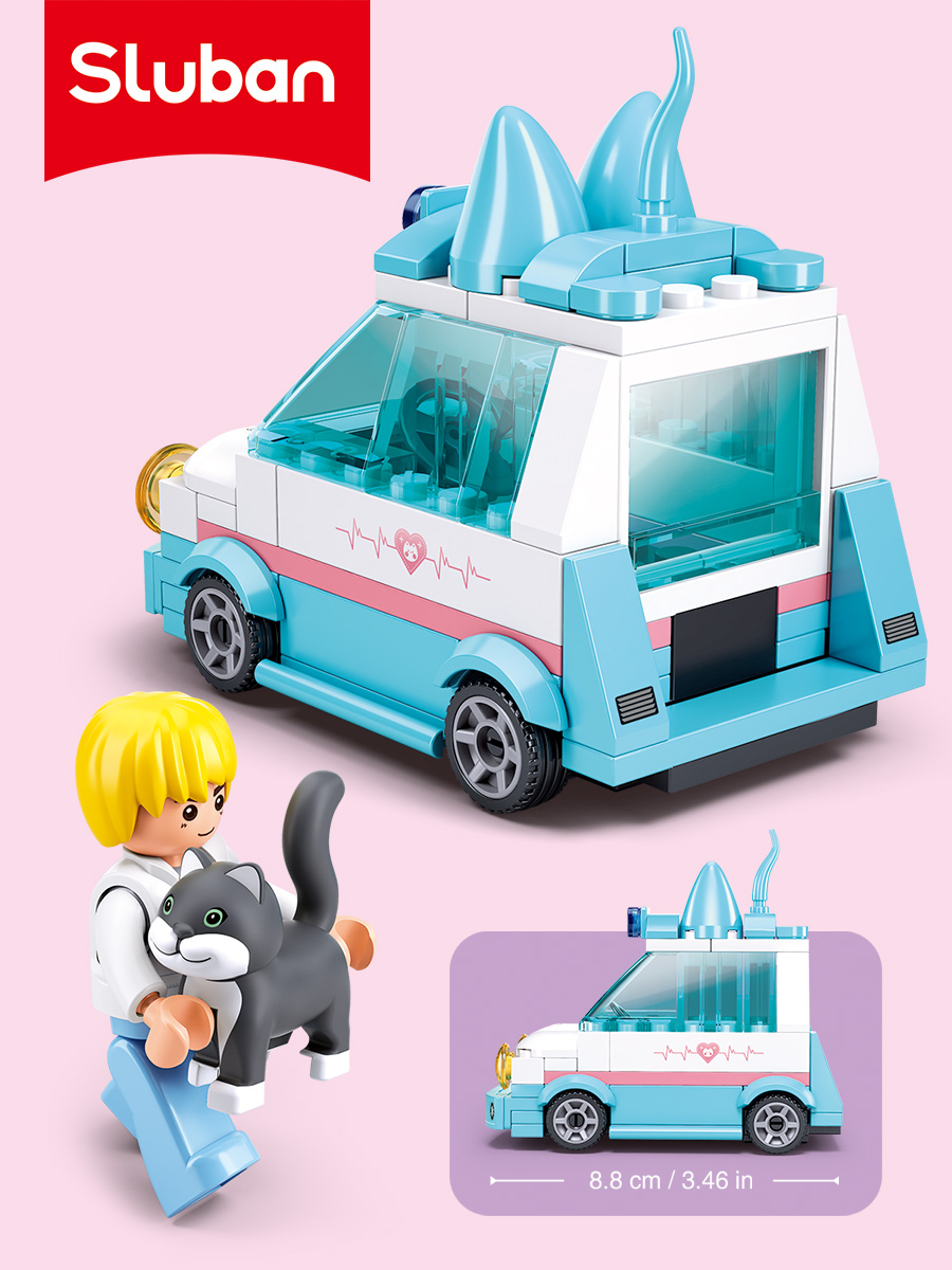 Конструктор SLUBAN Город 103 дет. - фото 2