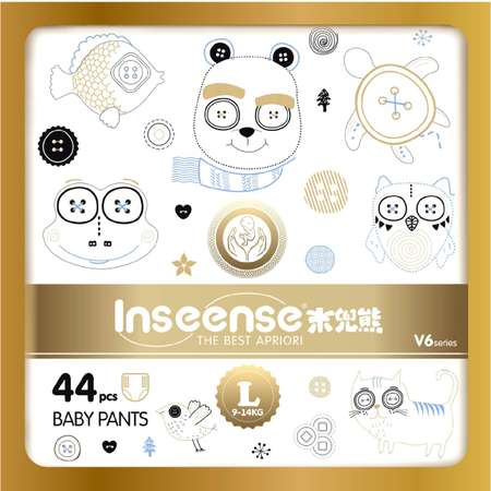 Трусики INSEENSE L (9-14 кг) 44 шт.