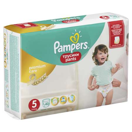 Трусики Pampers Premium Care 5 (12-18 кг) 40 шт.
