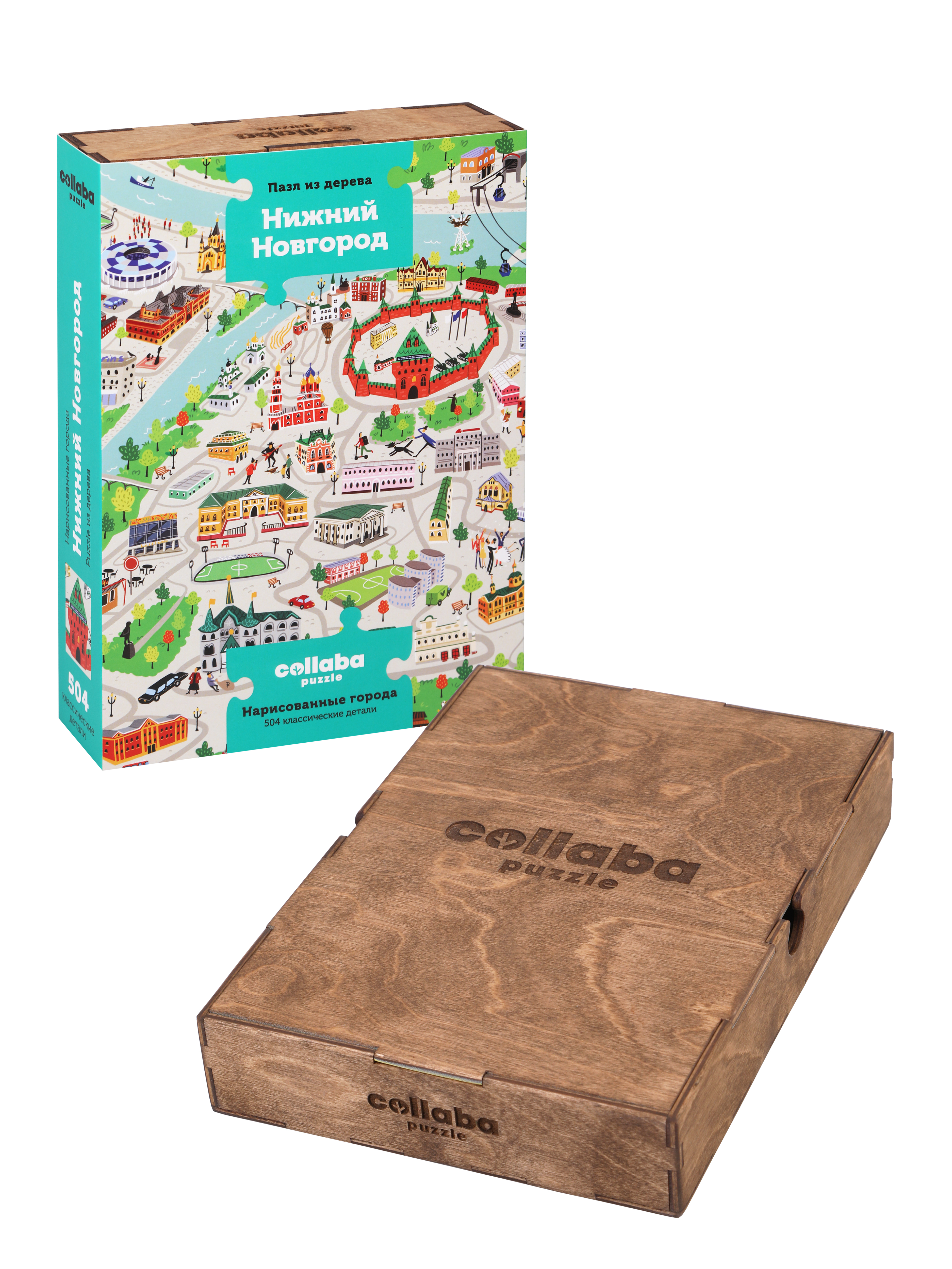 Пазл Collaba puzzle деревянный - фото 9