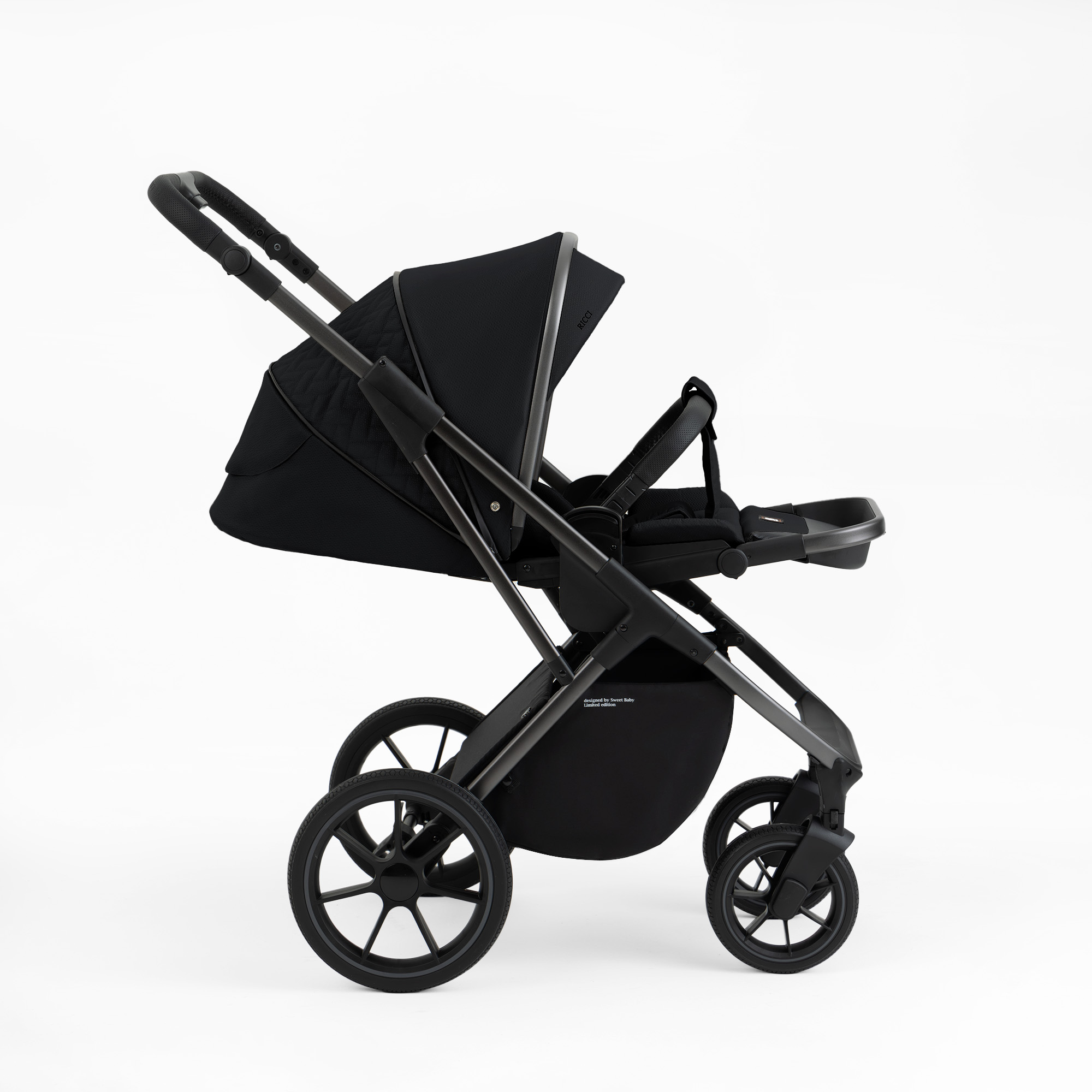 Коляска 2в1 Sweet Baby Ricci Black черный - фото 28