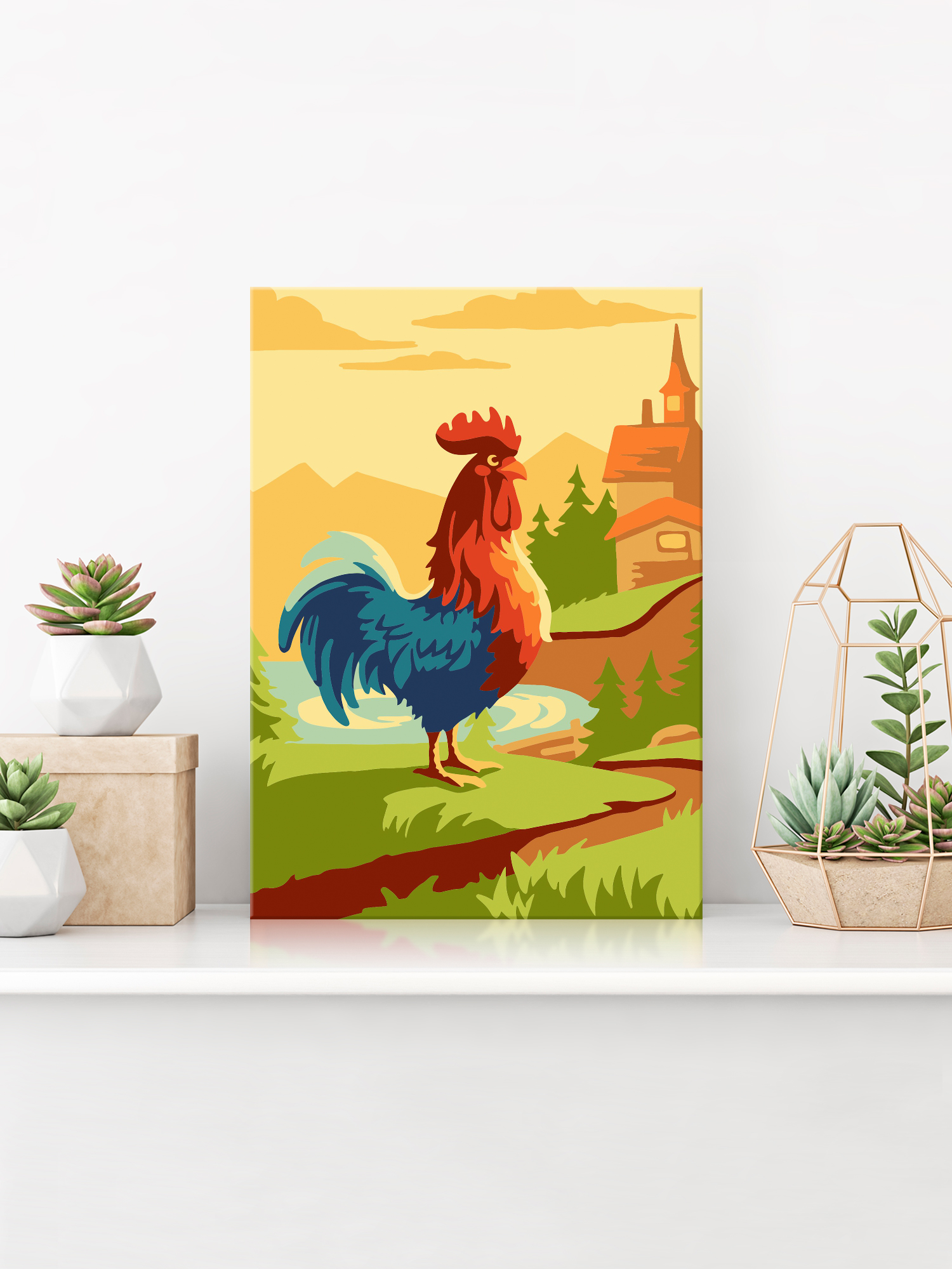 Картина по номерам Hobby Paint Гордый петух в ассортименте - фото 3