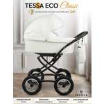 Коляска 2в1 JOVOLA Tessa Classic Eco 05 белый белый