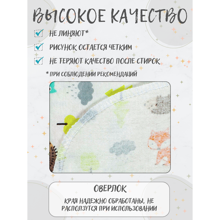 Пелёнка Чудо-Чадо Тренды фланель 85х120 см 2 шт.