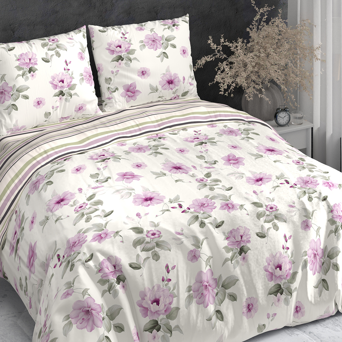 Комплект постельного белья BRAVO Нерея семейный 5 предм. - фото 8