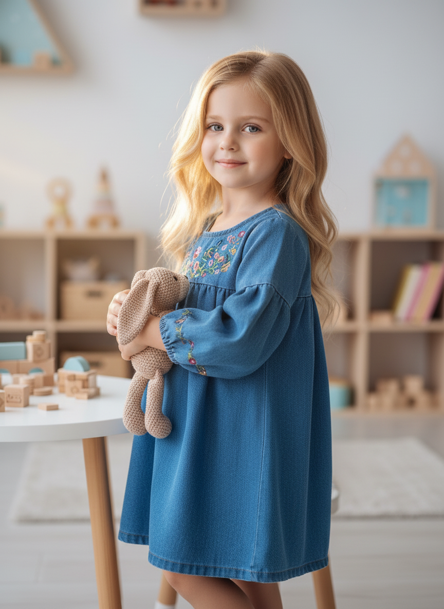 Платье Artcher ПлатьеДжинс002С_вышивкой - фото 8