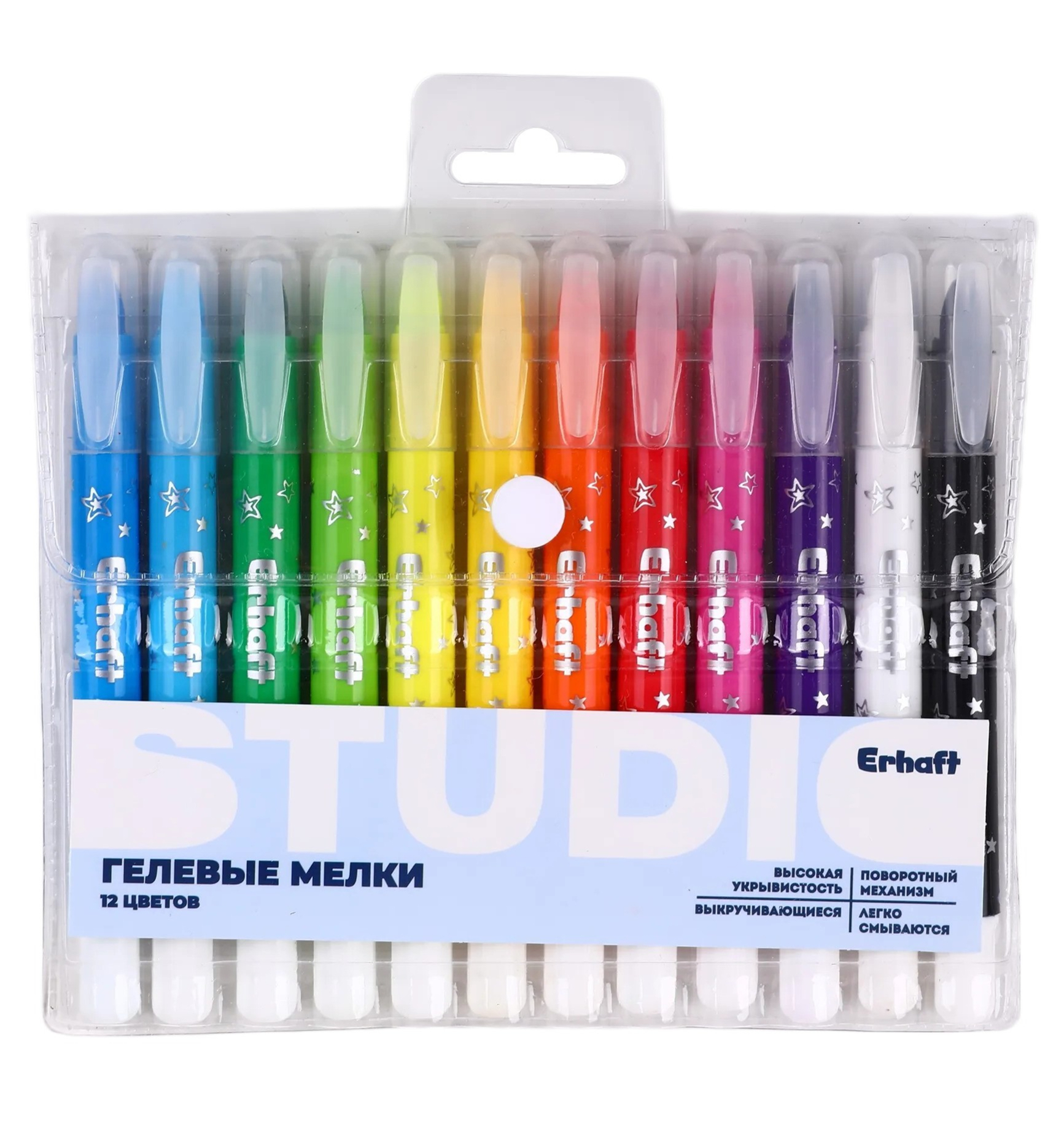 Восковые мелки Erhaft 12 шт. - фото 1