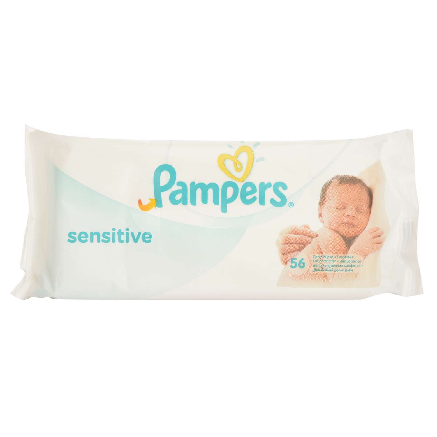 Влажные салфетки Pampers Sensitive 2 упак. 56 шт. - фото 13