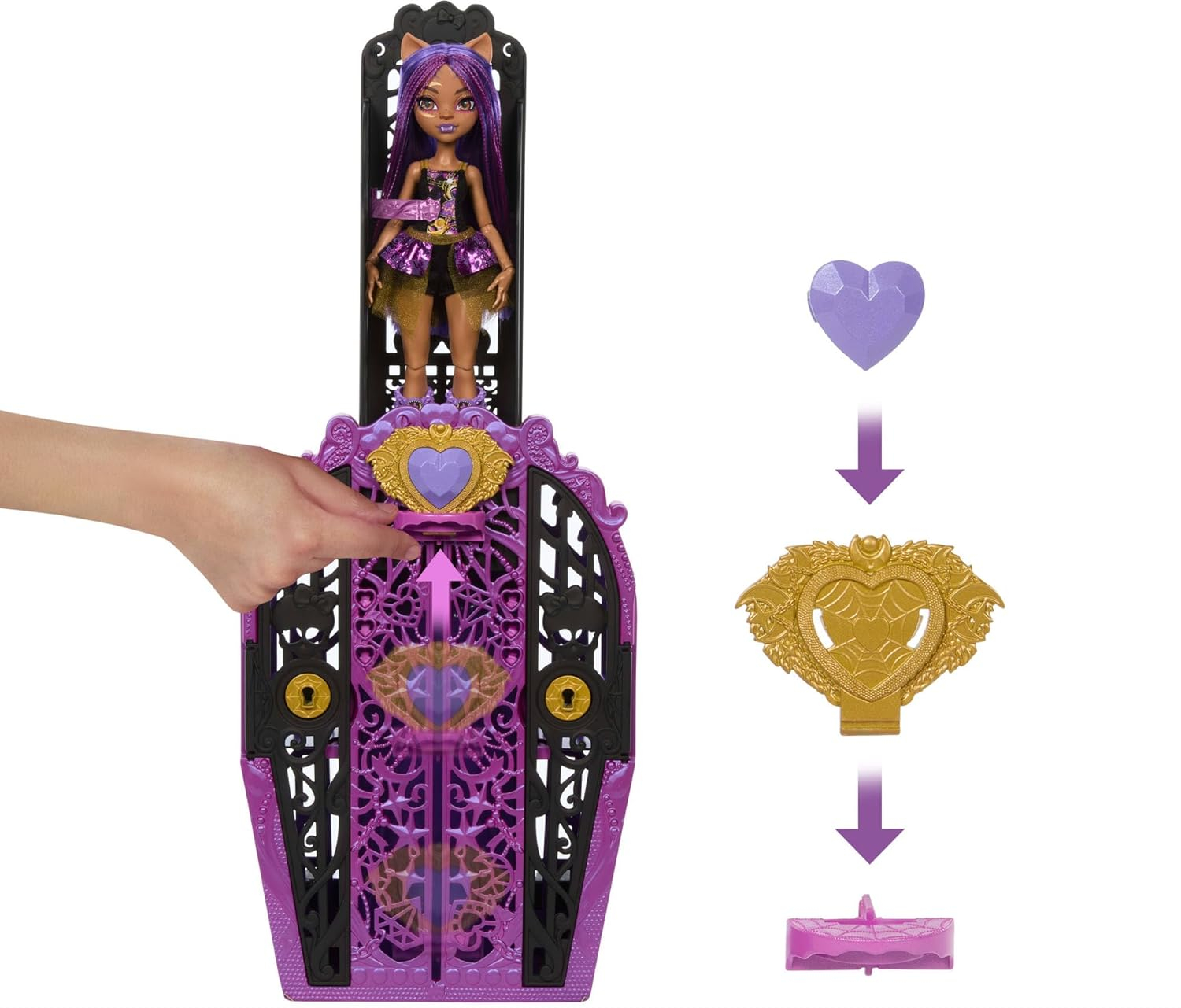 Кукла модельная Monster High Skulltimate Secrets Клодин HXH85 - фото 4