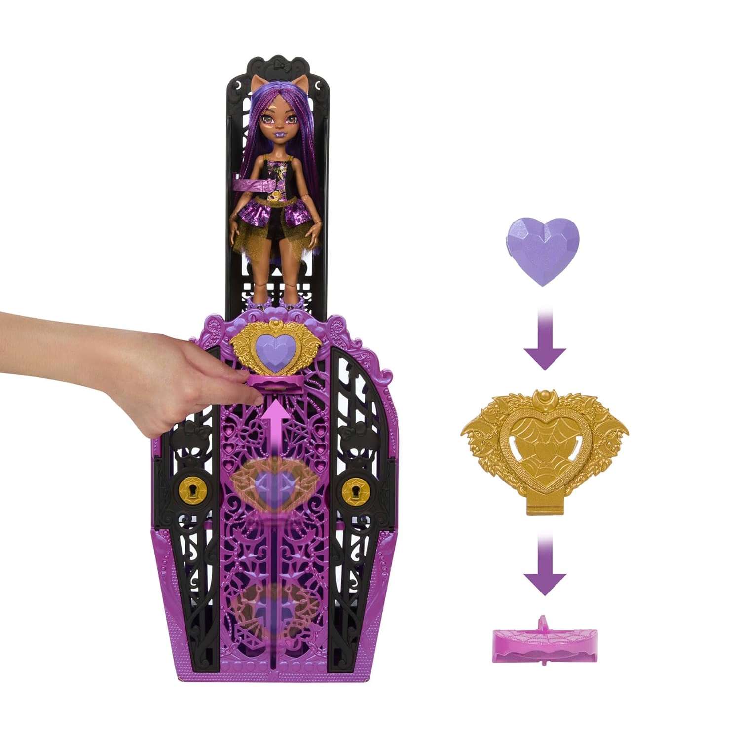 Кукла модельная Monster High Skulltimate Secrets Клодин HXH85 - фото 4
