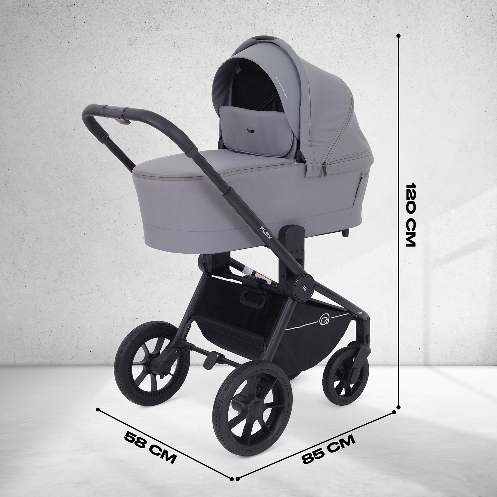 Коляска 3в1 Rant Flex 3 в 1 серый - фото 2