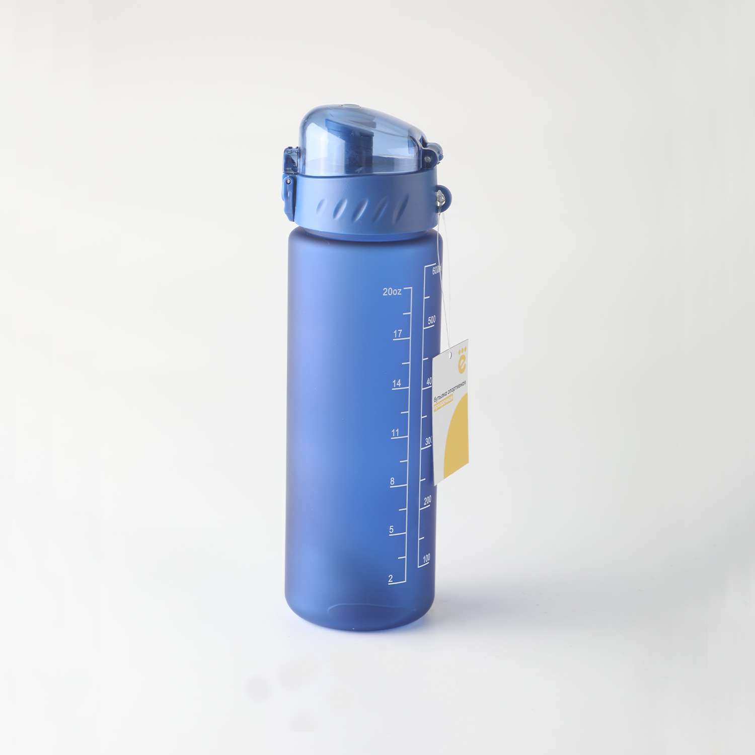 Бутылка ё спортивная прозрачная 600 мл в ассортименте - фото 3