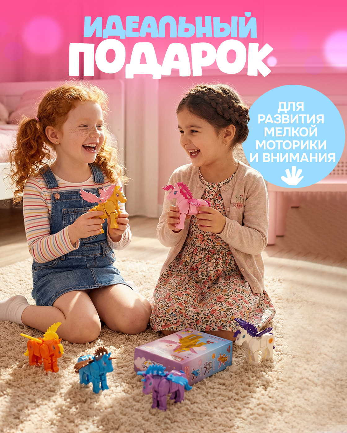 Конструктор Blockformers 3d единороги пони лошадь 138 дет. - фото 4