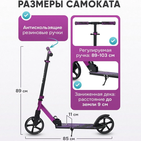 Самокат Рыжий кот двухколесный