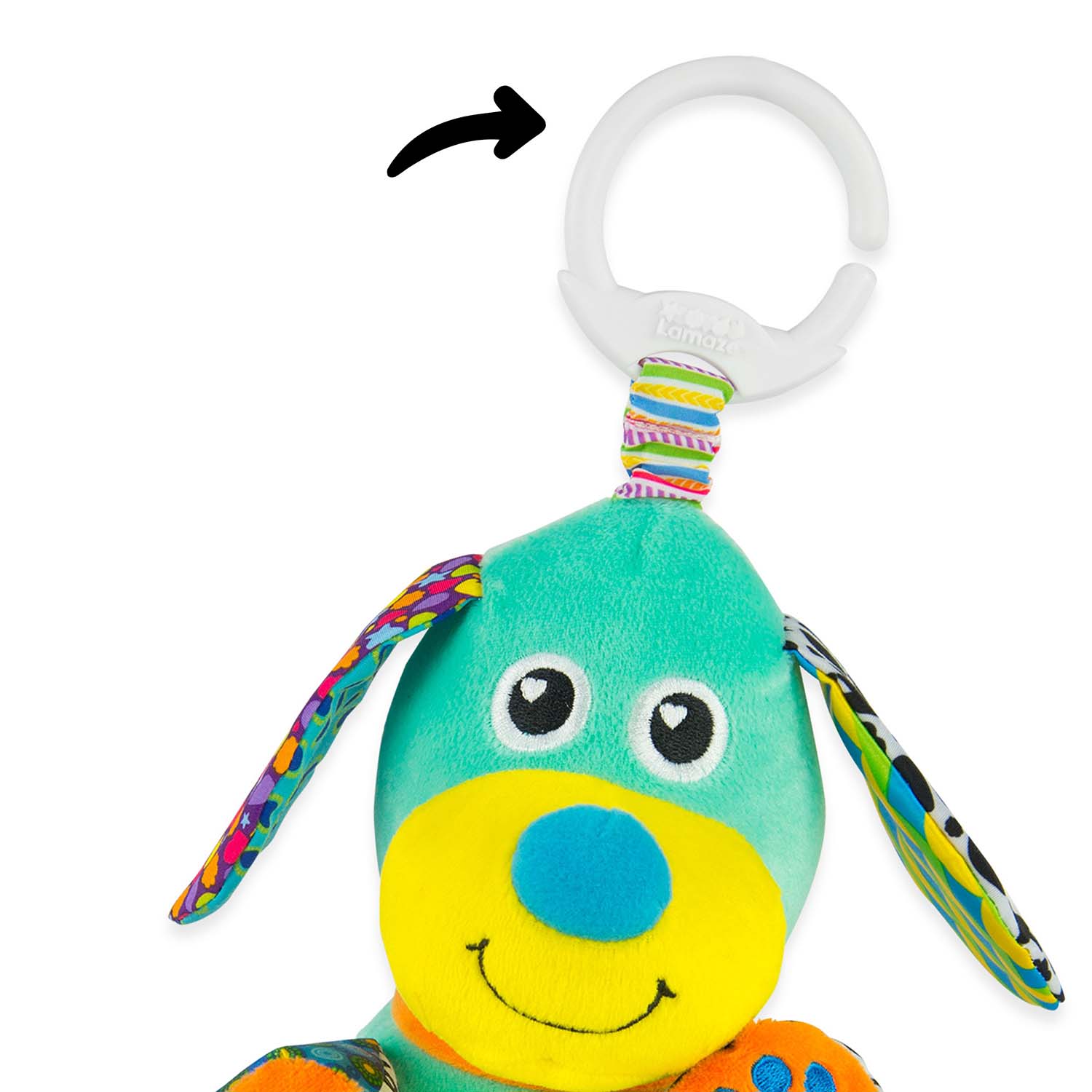 Игрушка Lamaze подвеска Щенок с подвесом - фото 6