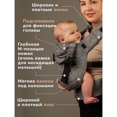 Эргорюкзак СлингУля Супер-м 4+