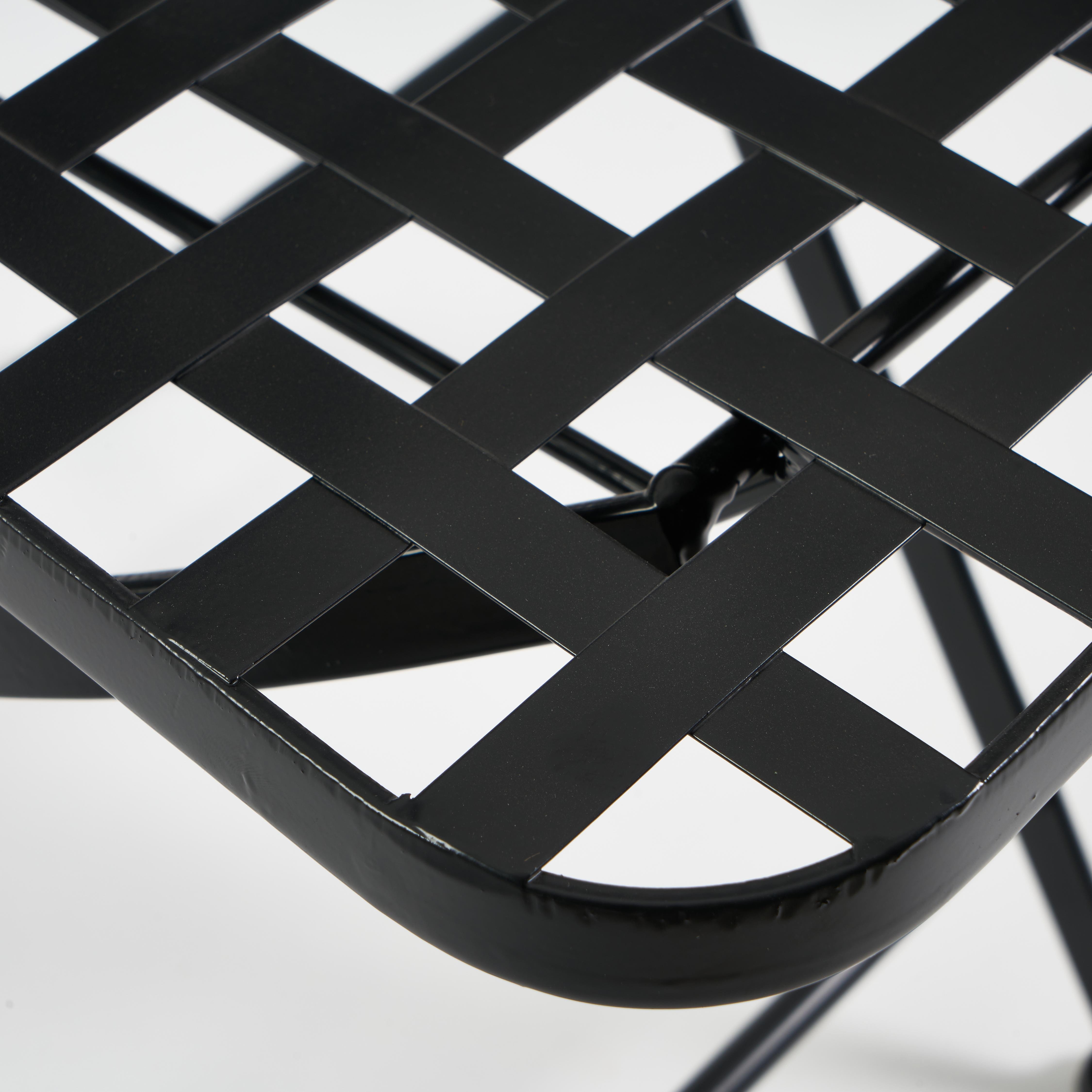 Комплект садовых стульев TETCHAIR Виченза, складные, металл, 36х35х91см, черный /плитка "калейдоскоп" - фото 12