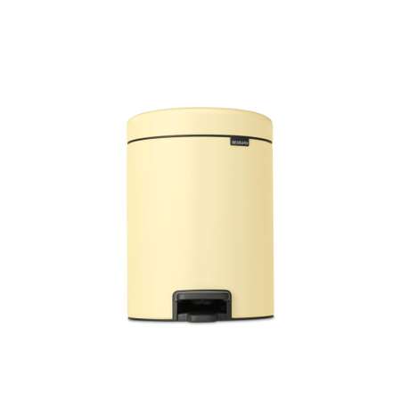 Бак мусорный Brabantia NewIcon с педалью ванильно-желтый 5л 233784