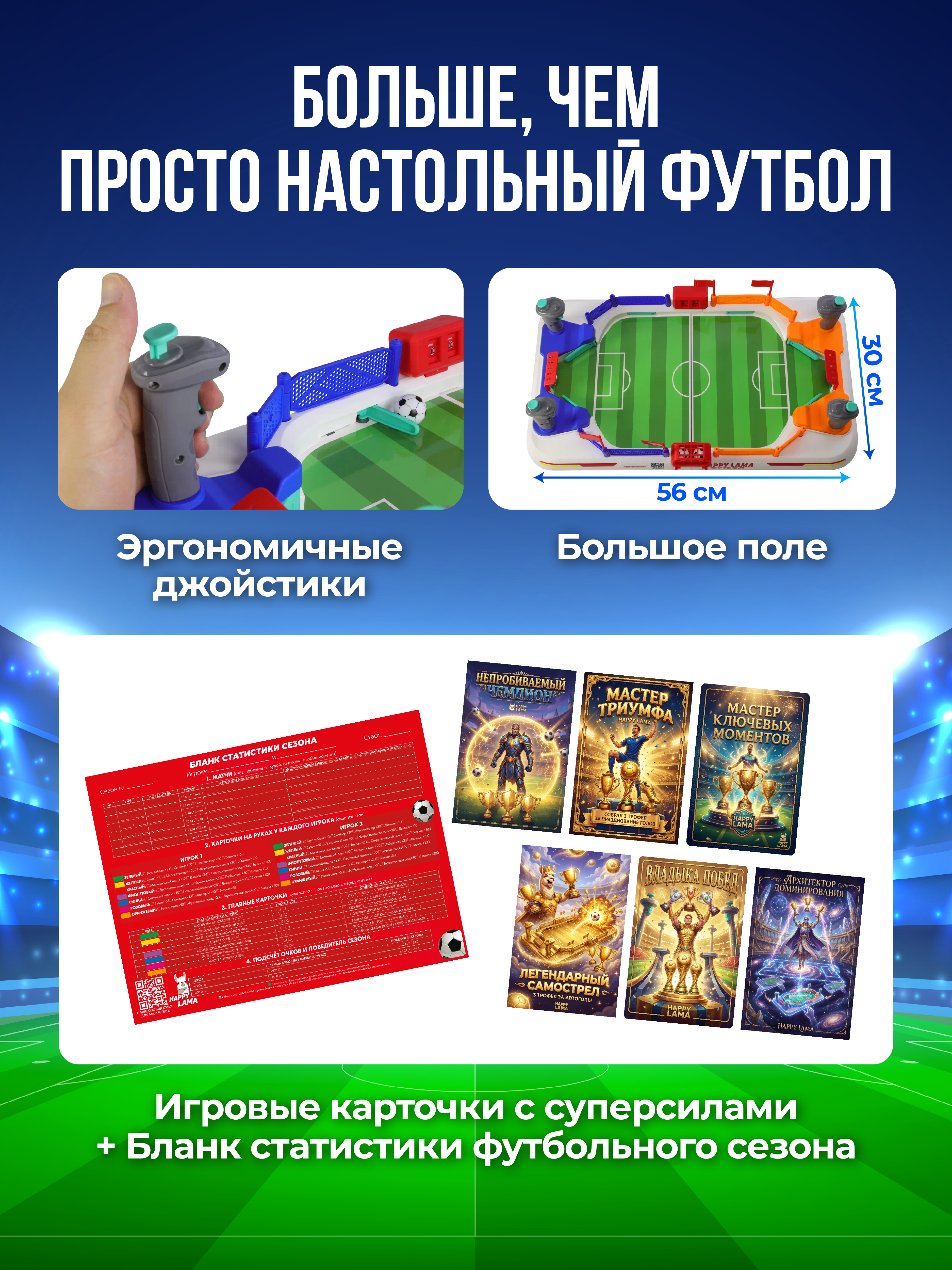 Настольная игра HAPPY LAMA футбол - фото 2