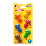 Восковые мелки Луч 6 шт.