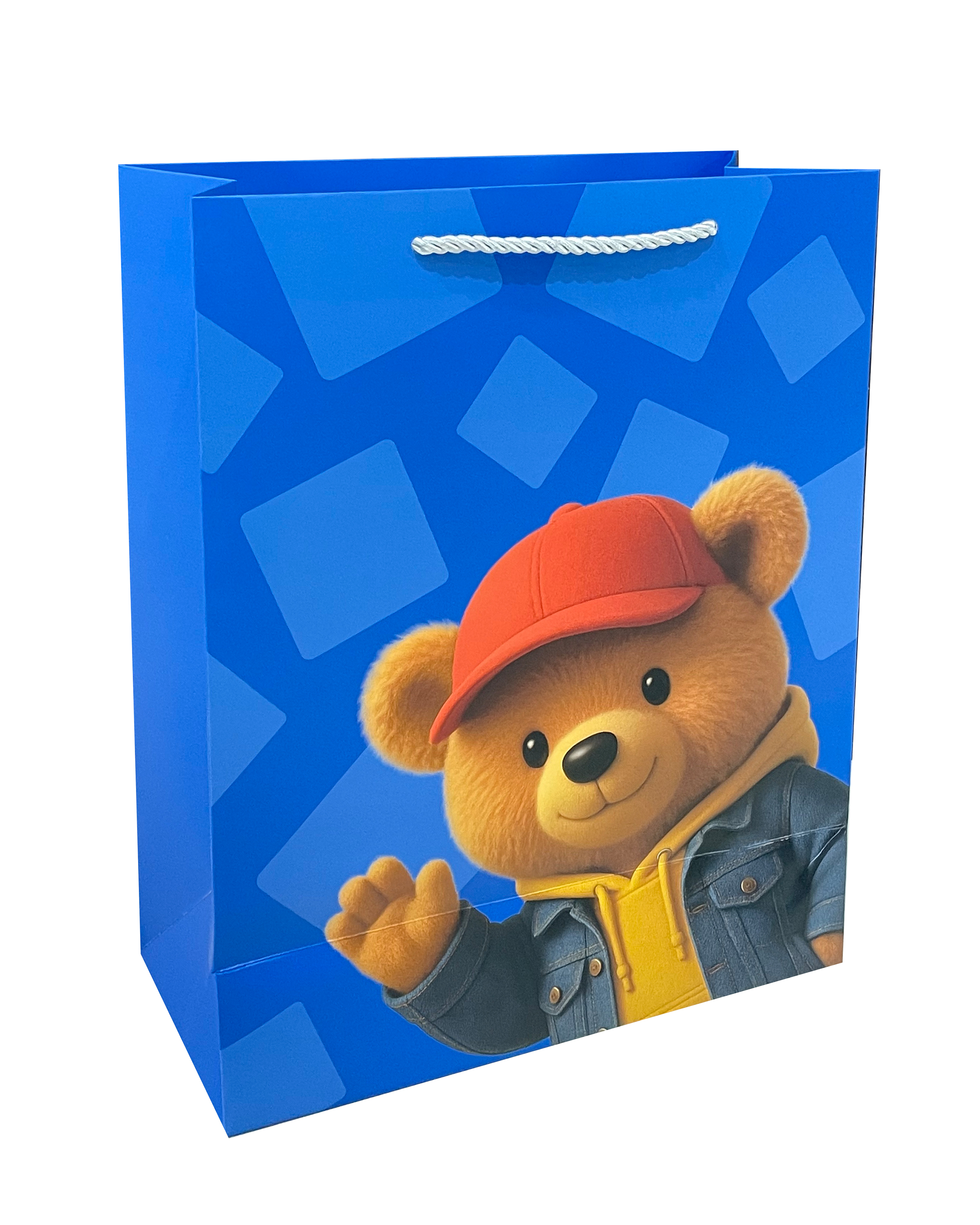 Пакет подарочный Attivio бумажный Мишка 26*32*12 210г/м2 - фото 1