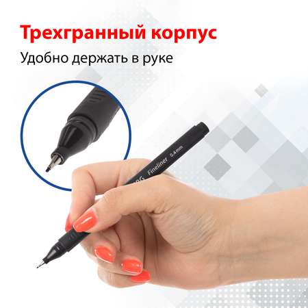 Ручка капиллярная Brauberg 12 шт.